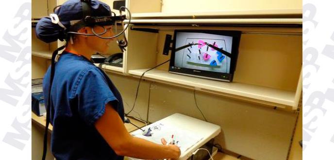 Miden el cansancio de un médico con el movimiento de sus ojos