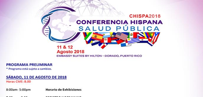 Conferencia Hispana Salud Pública CHISPA 2018