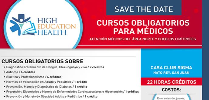 Cursos obligatorios para médicos junio