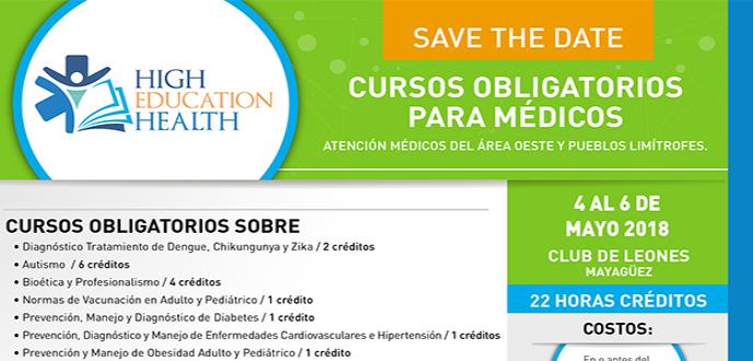 Cursos obligatorios para médicos mayo