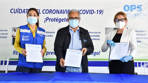 OPS dona 15 cajas de Kits de extracción al MSP para aumentar las pruebas del COVID-19 en el Laboratorio Nacional OPS dona 15 cajas de Kits de extracción al MSP para aumentar las pruebas del COVID-19 en el Laboratorio Nacional