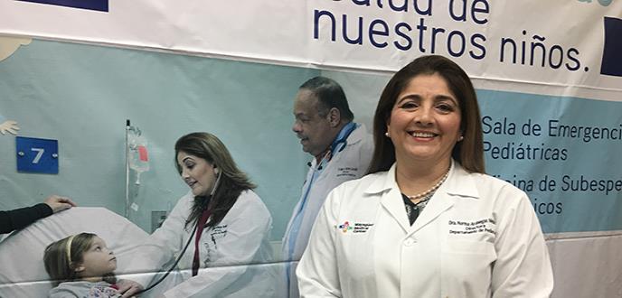 Labor pediátrica contra las enfermedades y deficiencias nutricionales y respiratorias en los niños