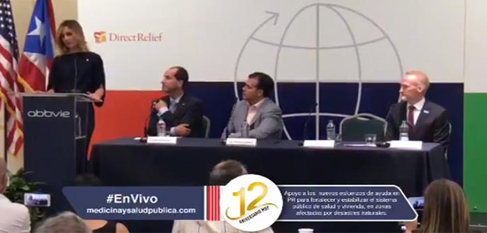 Conferencia de prensa sobre el apoyo a nuevos esfuerzos de ayuda en Puerto Rico
