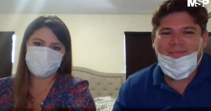 Una familia completa con coronavirus