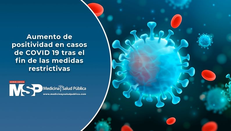 Aumento de positividad en casos de COVID 19 tras el fin de las medidas restrictivas