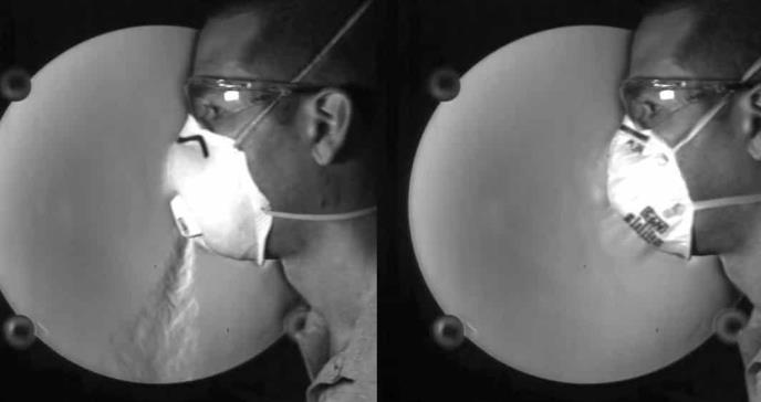 La prueba de por qué no debemos utilizar mascarillas con válvula