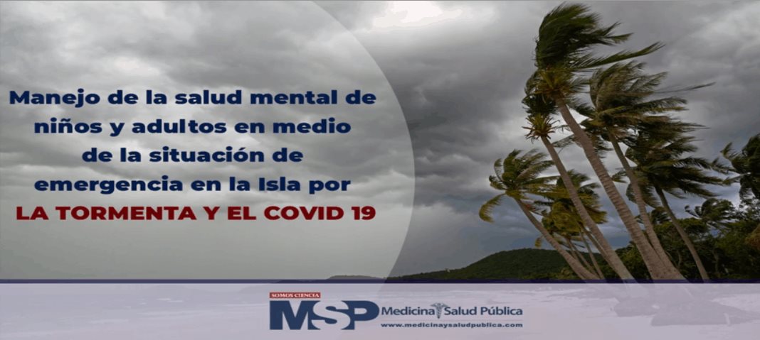 Manejo de la salud mental de niños y adultos en medio de la situación de emergencia en la Isla