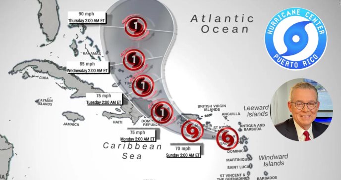Alerta roja de huracán para República Dominicana y Puerto Rico por tormenta Fiona