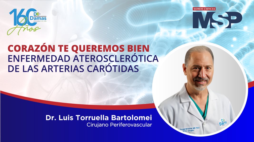 #MSPCardiovascular | Enfermedad aterosclerótica de las arterias carótidas