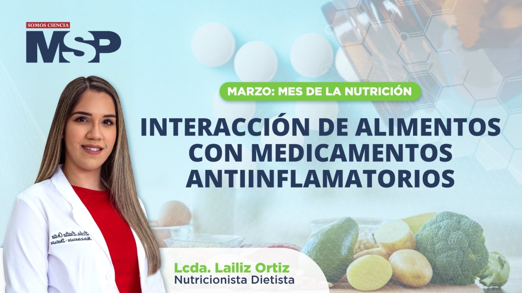 #MSPNutrición | Interacción de alimentos con medicamentos antiinflamatorios