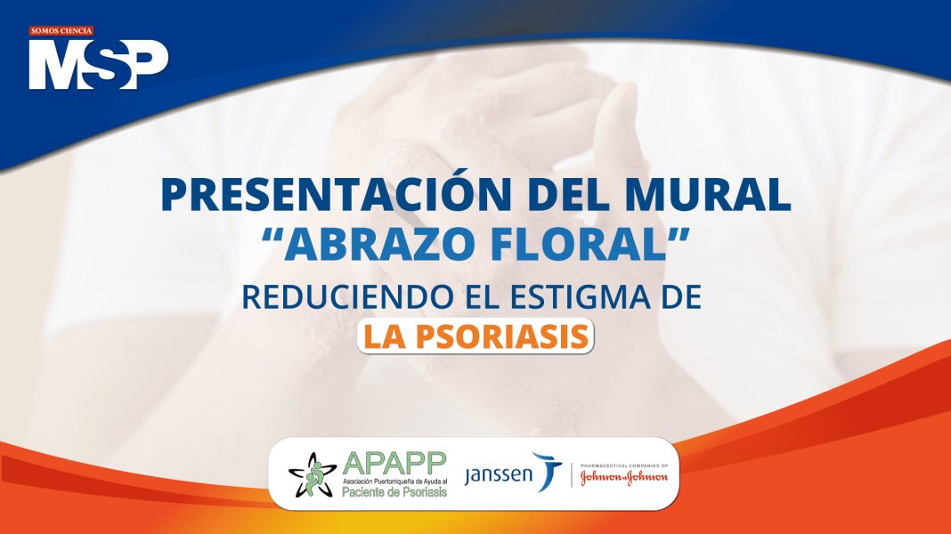 Presentación del mural ‘Abrazo Floral’ por los pacientes de psoriasis #CoberturaEspecial