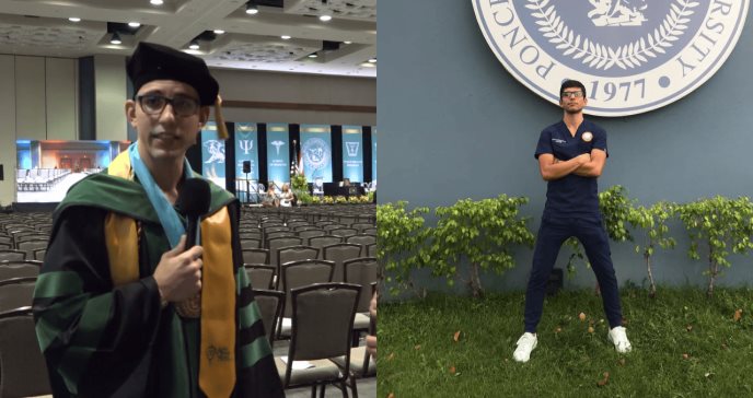 Carlos Monroig, el estudiante destacado de medicina de la Ponce Health Sciences University