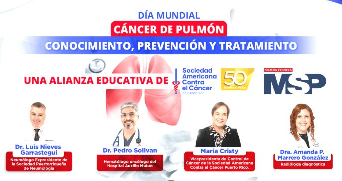 Sociedad Americana Contra el Cáncer y Revista MSP unen fuerzas en el Día Mundial del Cáncer de Pulmón