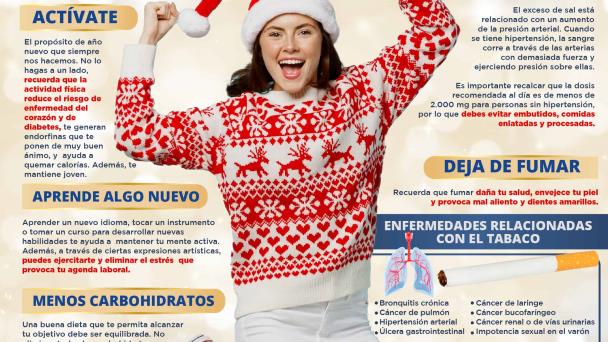 7 propósitos de año nuevo para cuidar tu salud mental | Infografía 7 propósitos de año nuevo para cuidar tu salud mental | Infografía