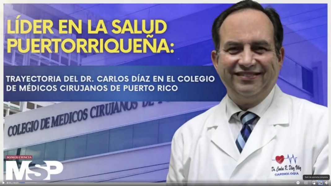 Carlos Díaz Vélez revalida como presidente del Colegio de Médicos Cirujanos de Puerto Rico.