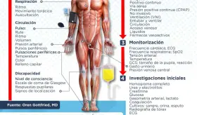 Examen clínico del paciente crítico | Infografía