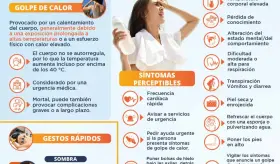 Primeros auxilios ante un golpe de calor | Infografía