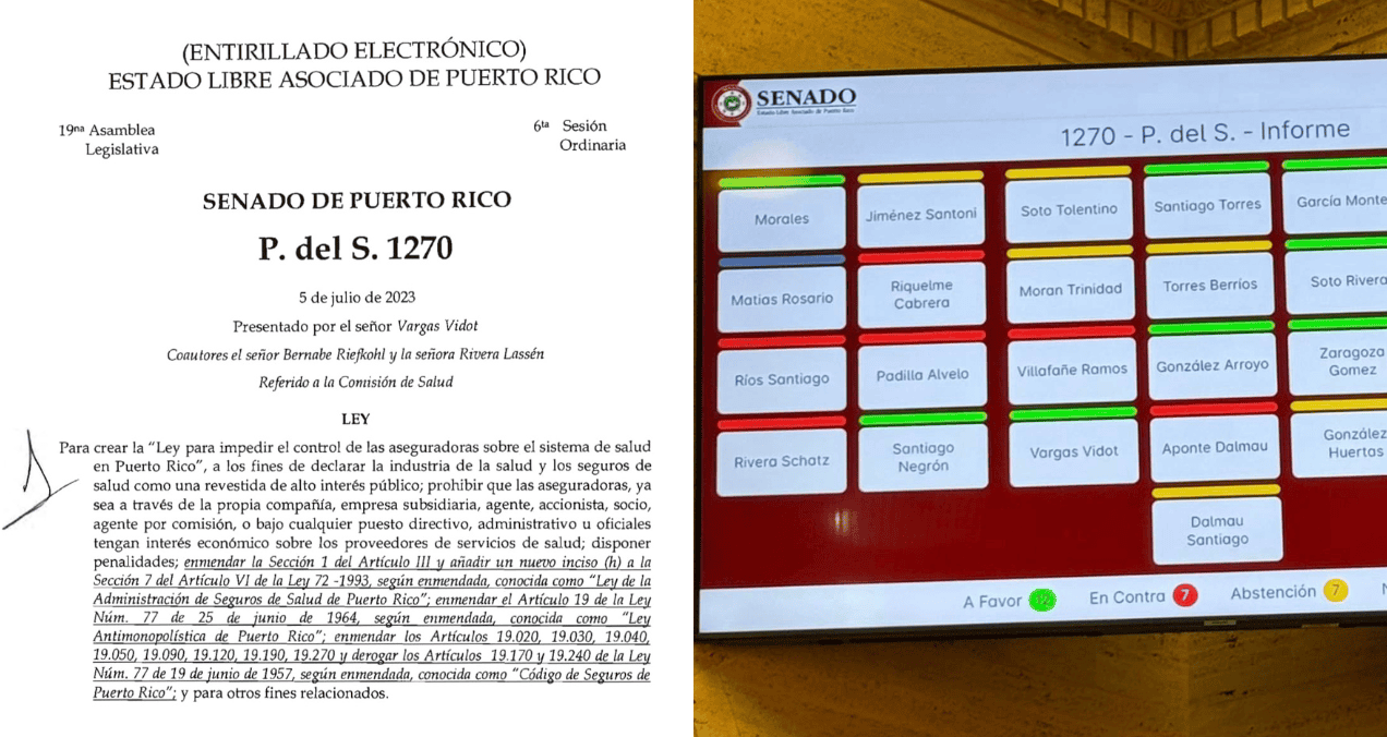 ¿Por qué cayó proyecto de ley para impedir control de aseguradoras sobre sistema de salud en Puerto Rico?