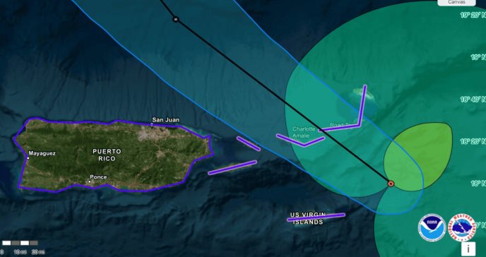 Puerto Rico, Vieques y Culebra salen del cono de trayectoria de la tormenta ‘Ernesto’
