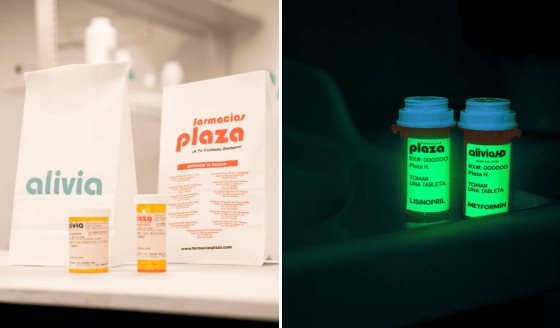 Desarrollo de etiquetas fotoluminiscentes con LUZ QUE ALIVIA para la identificación segura de fármacos