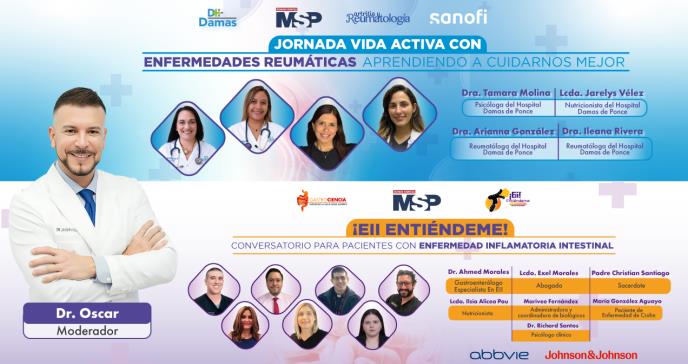 Expertos y pacientes se reunirán en conversatorios sobre EII y enfermedades reumáticas en Puerto Rico