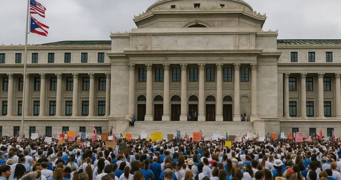 Enfermeros en Puerto Rico denuncian sobrecarga y abandono institucional en una jornada de manifestación