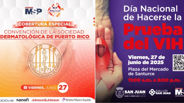 Puerto Rico será sede de pruebas de VIH y convención dermatológica en dos escenarios clave de salud Puerto Rico será sede de pruebas de VIH y convención dermatológica en dos escenarios clave de salud