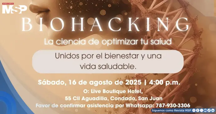 Gala en San Juan reunirá lo último en medicina antienvejecimiento, biohacking y cirugías estéticas