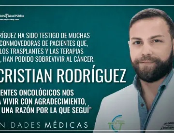 “Los pacientes oncológicos nos enseñan a vivir con agradecimiento, y esa fue una razón por la que seguí