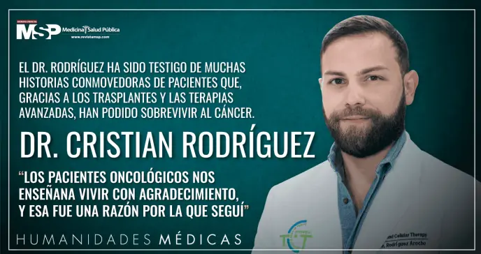 "Los pacientes oncológicos nos enseñan a vivir con agradecimiento, y esa fue una razón por la que seguí