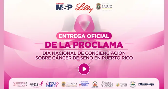 Puerto Rico establecerá el Día Mundial contra el Cáncer de Seno con proclama histórica