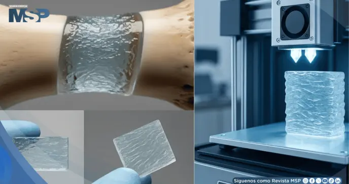 Científicos crean biovidrio impreso en 3D que regenera huesos sin necesidad de injertos Científicos crean biovidrio impreso en 3D que regenera huesos sin necesidad de injertos