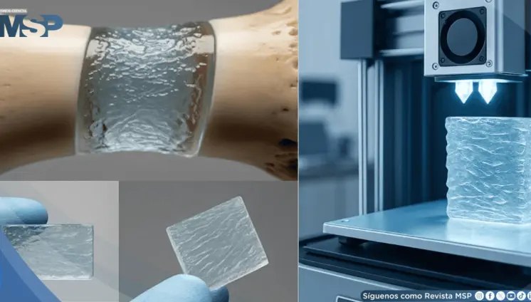 Científicos crean biovidrio impreso en 3D que regenera huesos sin necesidad de injertos Científicos crean biovidrio impreso en 3D que regenera huesos sin necesidad de injertos