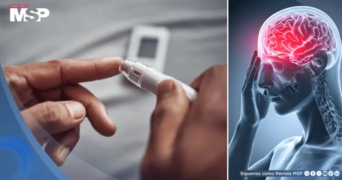 La diabetes podría aumentar el riesgo de demencia: Afecta al cerebro por inflamación y cambios en glucosa