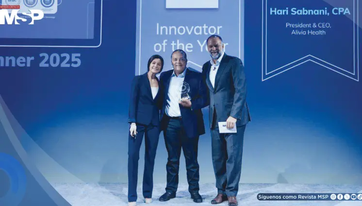 Hari Sabnani, CEO de Alivia Health, recibe el premio "Innovator of the Year" por Inovalon Impact Awards