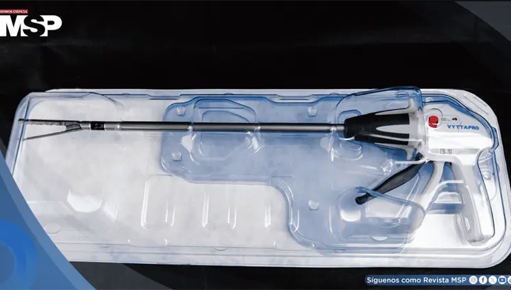 Desarrollan primera endograpadora con angulación de 90 grados para cirugía pulmonar Desarrollan primera endograpadora con angulación de 90 grados para cirugía pulmonar