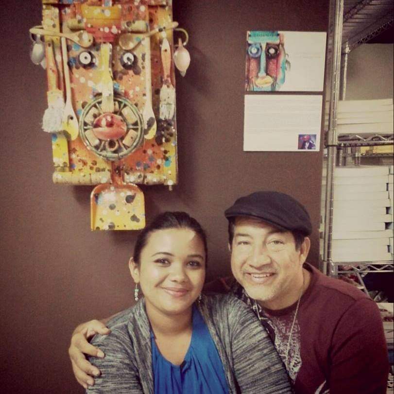 David Santiago junto a su esposa Patricia.